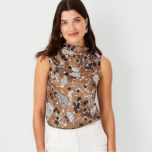 Ann Taylor / NWOT Floral Cowl Neck Tank